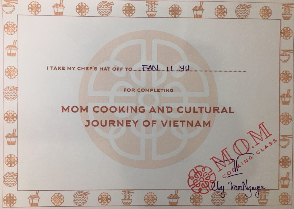 越南料理教室體驗。胡志明市M.O.M cooking class。[Miss 飛妮］ @極光公主飛妮
