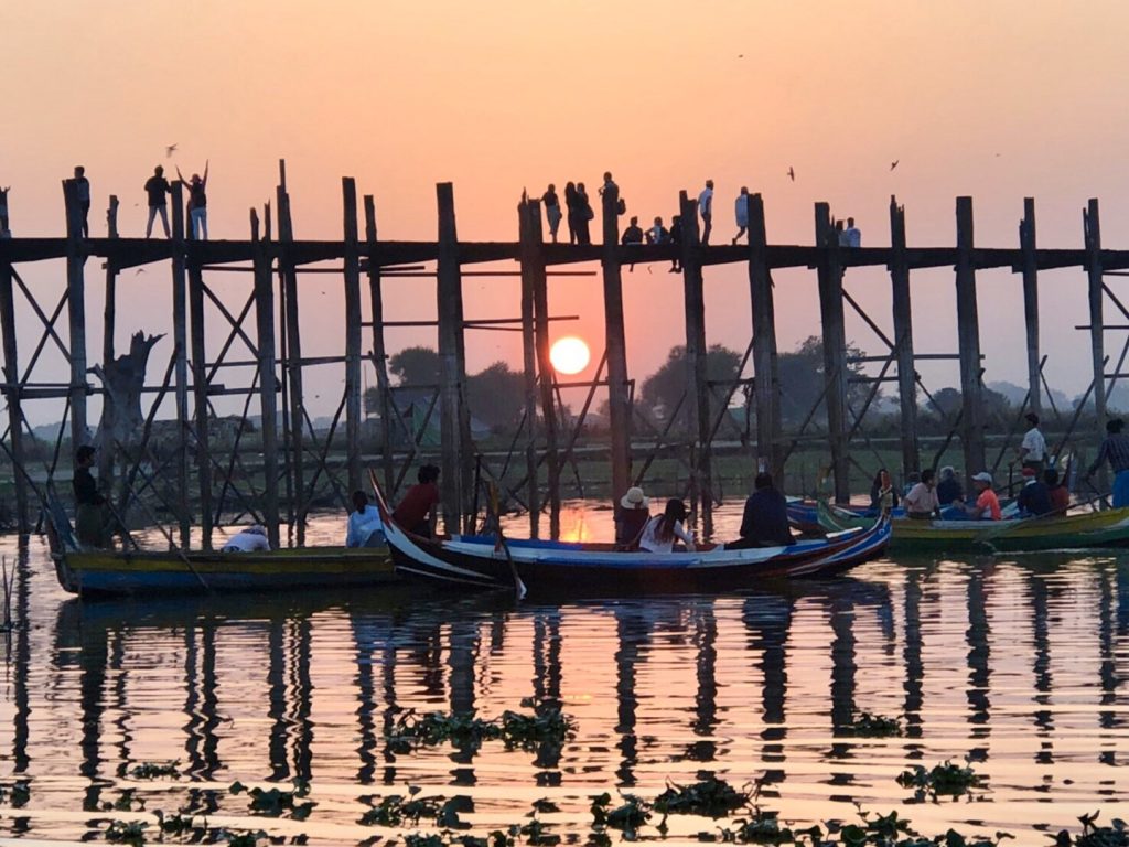 緬甸旅遊。第四天茵萊湖～黑河～曼德勒。烏本橋～世界最大柚木橋【Miss 飛妮】 @極光公主飛妮